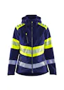 Blåkläder 4404 Dames Softshell Jack High Visibility miniatuur