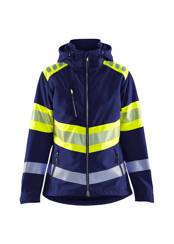 Blåkläder 4404 Dames Softshell Jack High Visibility
