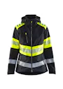 Blåkläder 4404 Dames Softshell Jack High Visibility miniatuur