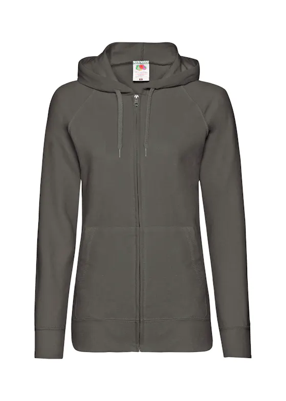 Fruit of The Loom Dames Lightweight Hooded Sweat Jacket