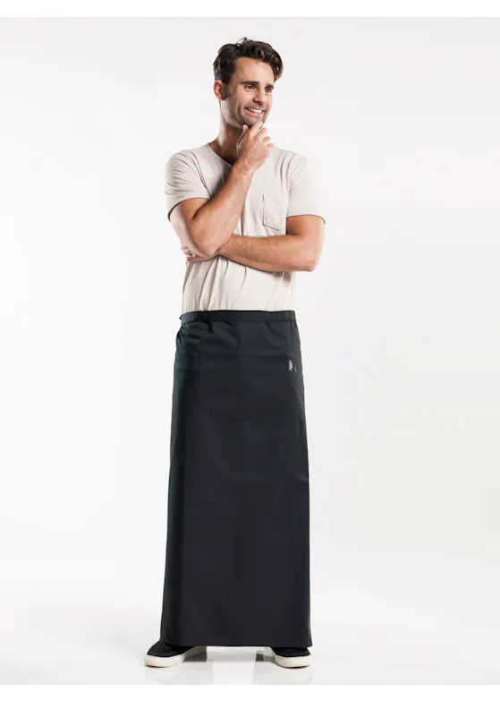 Chaud Devant Apron 1-Pocket Zwart W120-L100