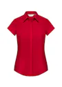 Russell Z925F Poplin Shirt Cap Sleeve Polycotton Slim Fit Dames miniatuur