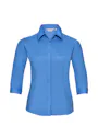 Russell Z926F Poplin Shirt 3/4 Sleeve Polycotton Slim Fit Dames miniatuur