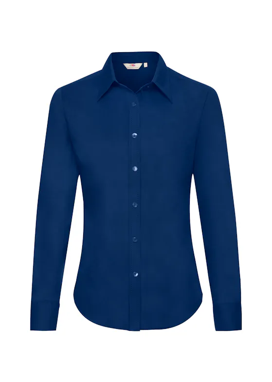 Fruit of The Loom F700 Oxford Shirt Lange Sleeve Regular Fit Dames