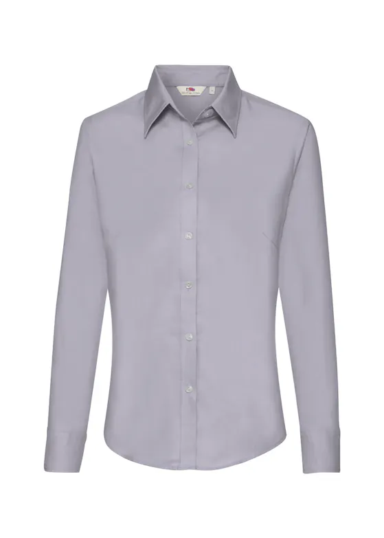 Fruit of The Loom F700 Oxford Shirt Lange Sleeve Regular Fit Dames