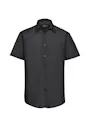 Russell Z925 Poplin Shirt Short Sleeve Tailored Polycotton Regular Fit miniatuur