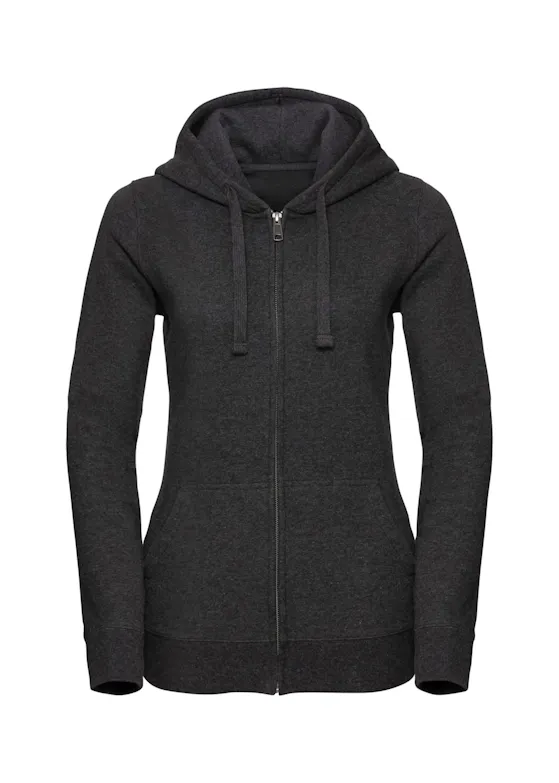 Russell Ladies´ Authentic Melange Zipped Hood Sweat