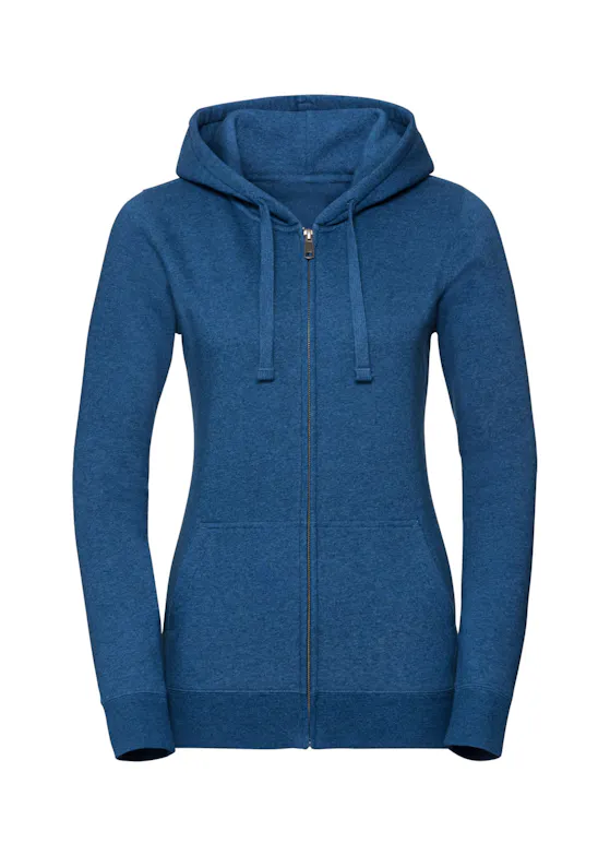 Russell Ladies´ Authentic Melange Zipped Hood Sweat