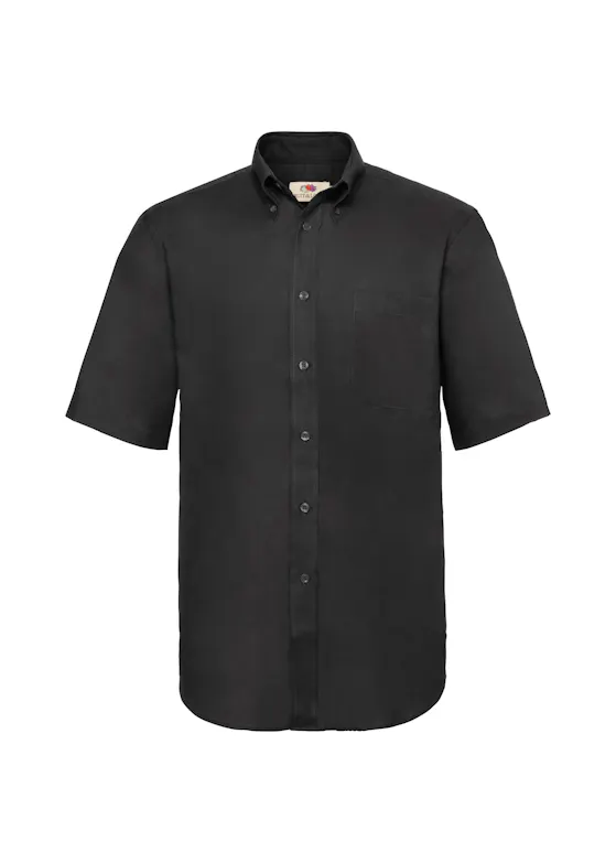 Fruit of The Loom F601 Oxford Shirt Korte Sleeve Regular Fit