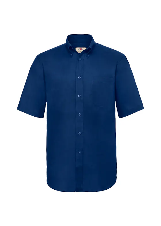 Fruit of The Loom F601 Oxford Shirt Korte Sleeve Regular Fit