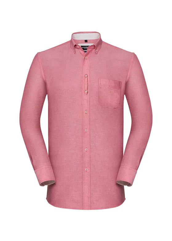 Russell Z920 Oxford Shirt Long Sleeve Tailored Washed Regular Fit