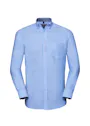 Russell Z920 Oxford Shirt Long Sleeve Tailored Washed Regular Fit miniatuur