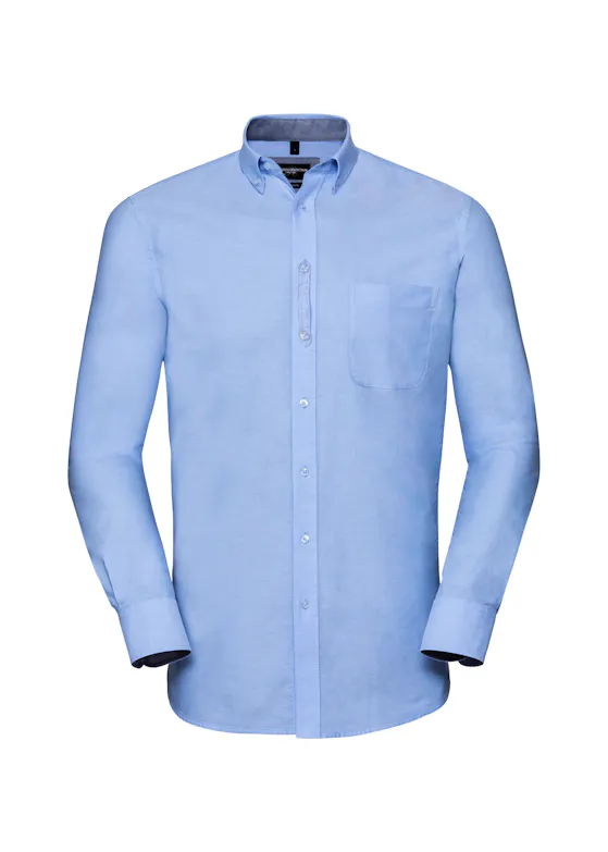 Russell Z920 Oxford Shirt Long Sleeve Tailored Washed Regular Fit