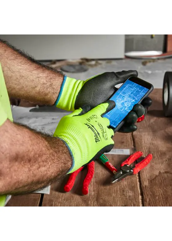 Milwaukee Hi-Vis Werkhandschoenen Snijklasse 2/B