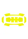 Milwaukee Bolt Reflecterende stickers 1 set miniatuur