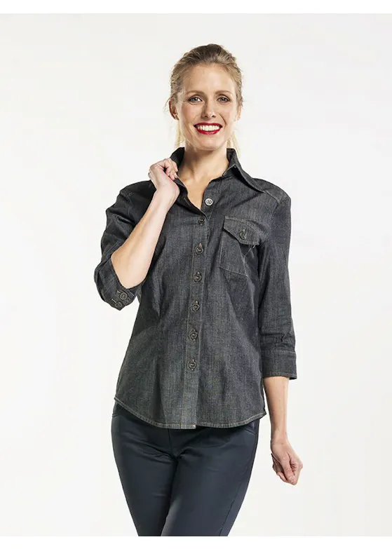 Chaud Devant 630 Antra Denim 3/4 Sleeve Stretch Dames Pure Denim