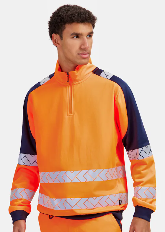 Tricorp 306106 Sweater Zip High Vis Industrieel Wasbaar Regular Fit Redefined