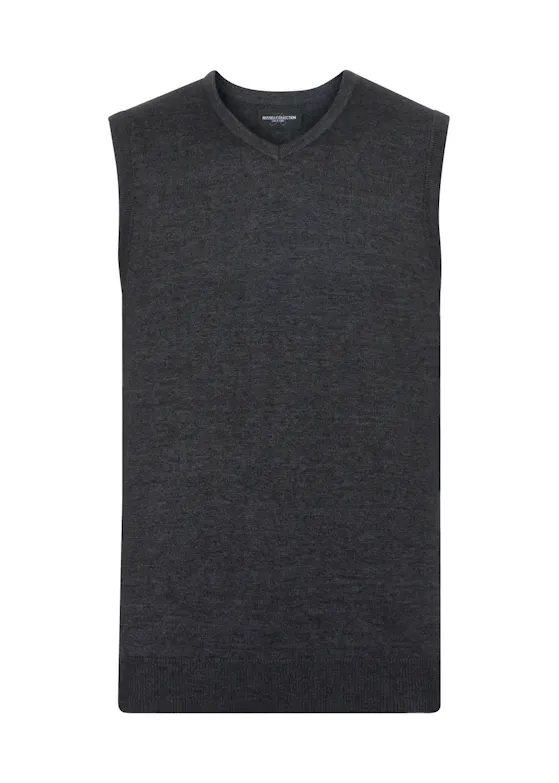 Russell Z716 Knitted Pullover V-Neck Sleeveless Regular Fit