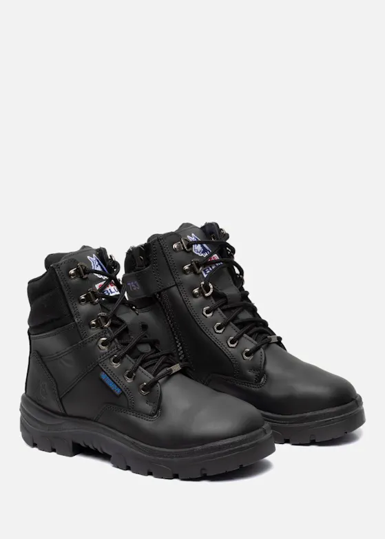 Steel Blue Southern Cross ZIP Black MET Ladies Adies TPU S3 Black