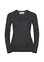 Russell Z710F Trui V-Neck Knitted Regular Fit Verwarmd Dames miniatuur