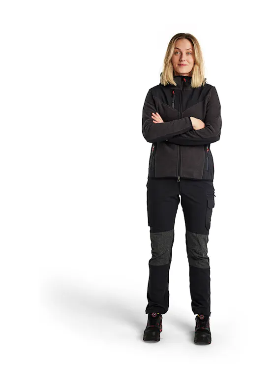 Blåkläder 5941 Gebreid Damesjack met Softshell