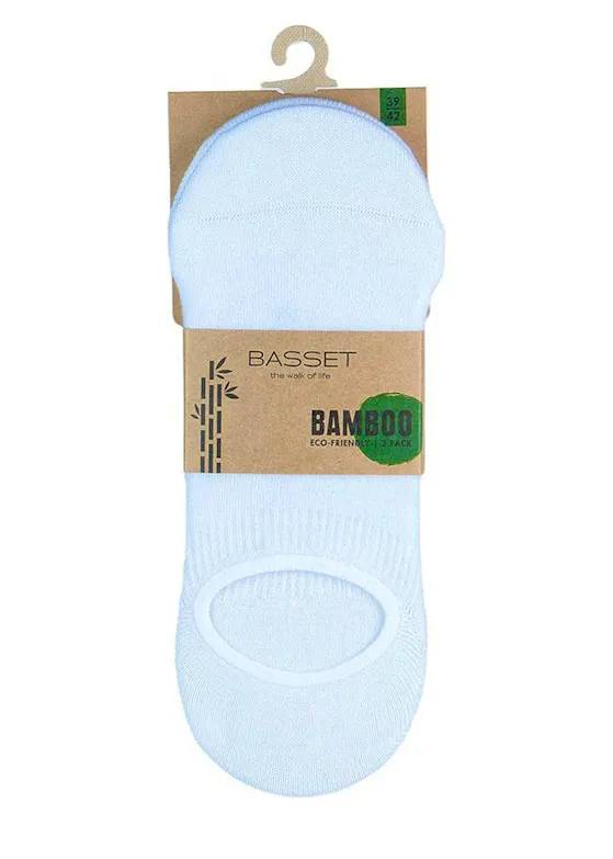 Basset Footie Invisible Bamboo 2-pack