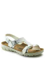 Birkenstock Saragossa BF Wit En Zwart Dames OB Sandaal miniatuur