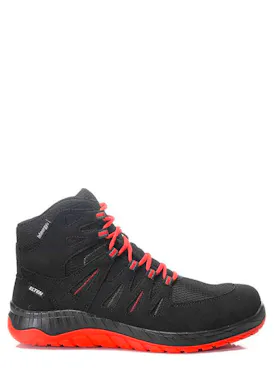 Elten Maddox Compo Black-Red Mid ESD S3S Werkschoen