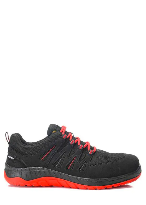 Elten Maddox Compo Black-Red Low ESD S3S Werkschoen