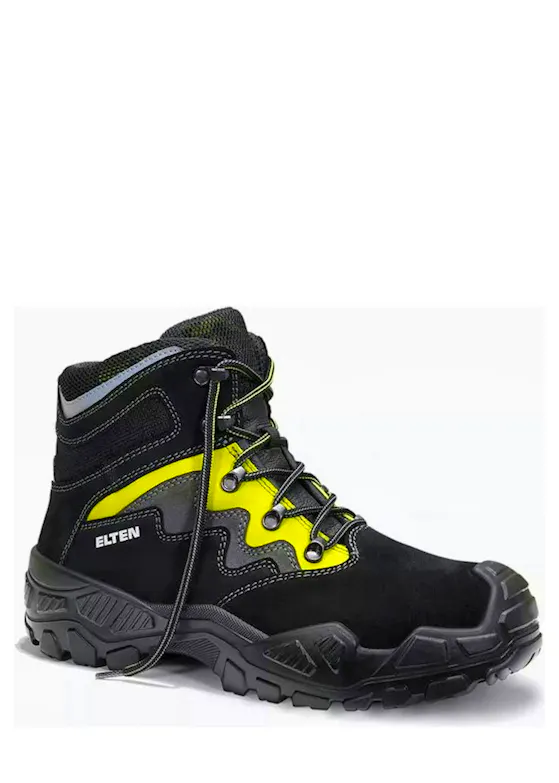 Elten Mick Black-Green Mid ESD S3S