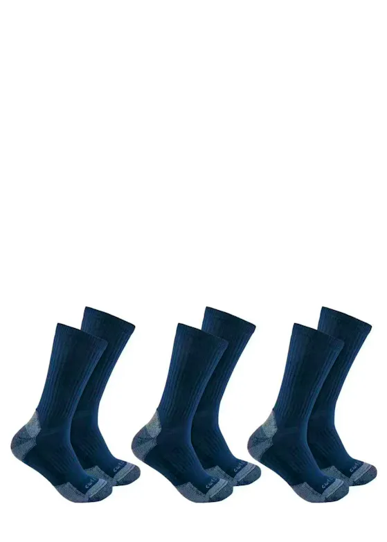 Carhartt Midweight Cotton Blend Crew Sock 3 Pair SC6203M