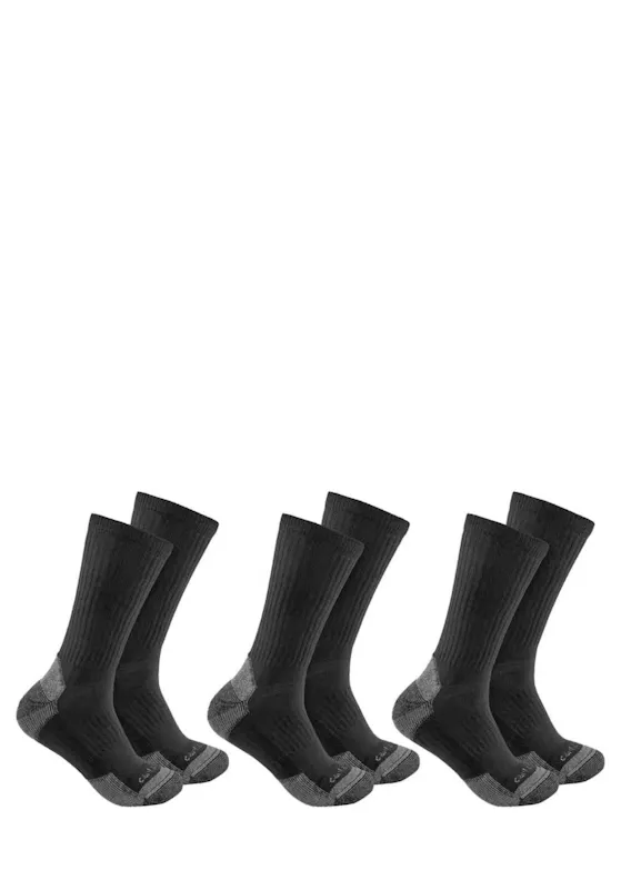 Carhartt Midweight Cotton Blend Crew Sock 3 Pair SC6203M