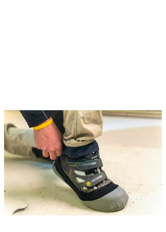 Safety2shoes re-usable antislip overschoen M/L (38/42) grijs