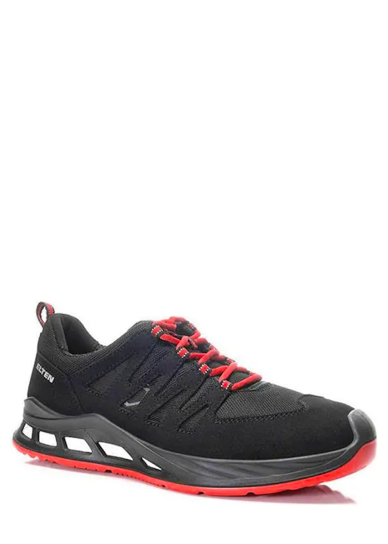 Elten Maddox XXR Air Black-Red Low ESD S1PS Werkschoen