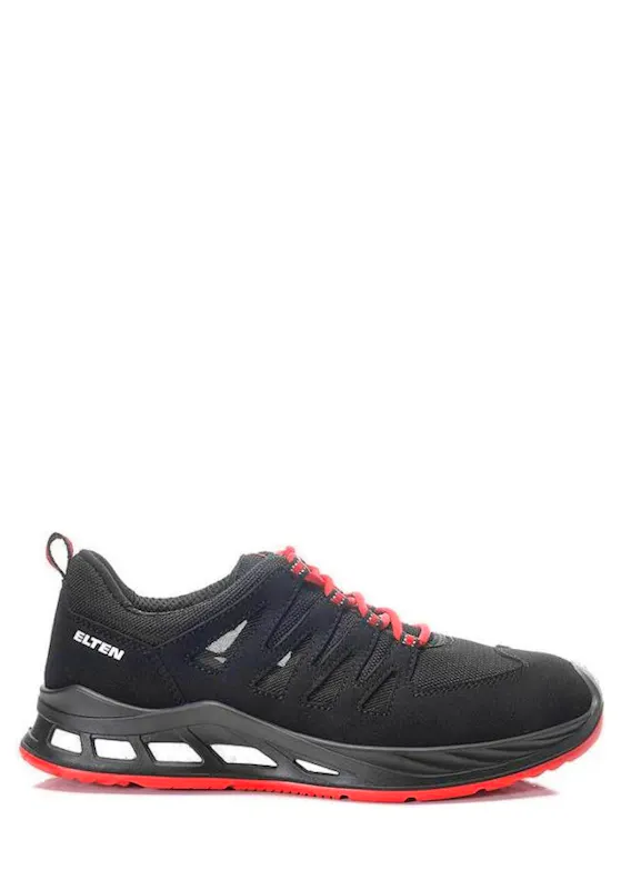 Elten Maddox XXR Air Black-Red Low ESD S1PS Werkschoen