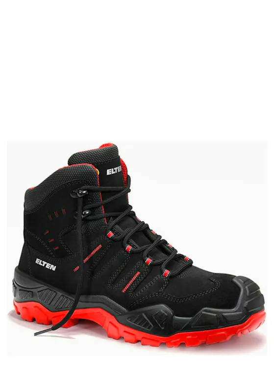 Elten Quentin Black-Red Mid ESD S3S