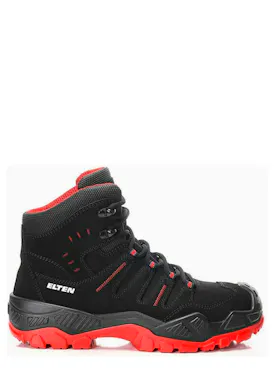 Elten Quentin Black-Red Mid ESD S3S