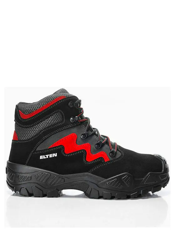 Elten Mick Black-Green Mid ESD S3S
