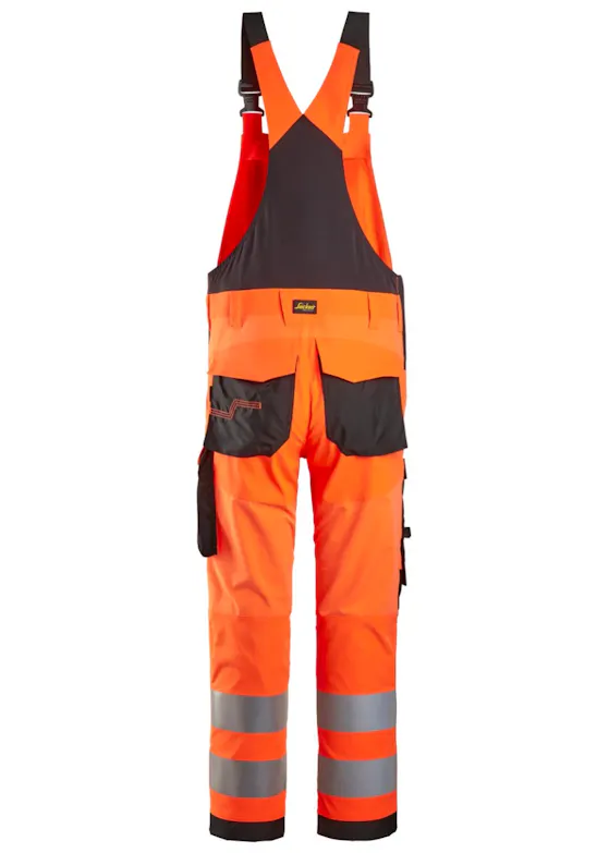 Snickers 6043 Tuinbroek High-Vis Klasse 2 Stretch Reflecterend