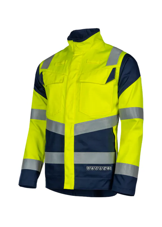 Sioen Hi-Vis Werkjas Ahil 606UA2PFB
