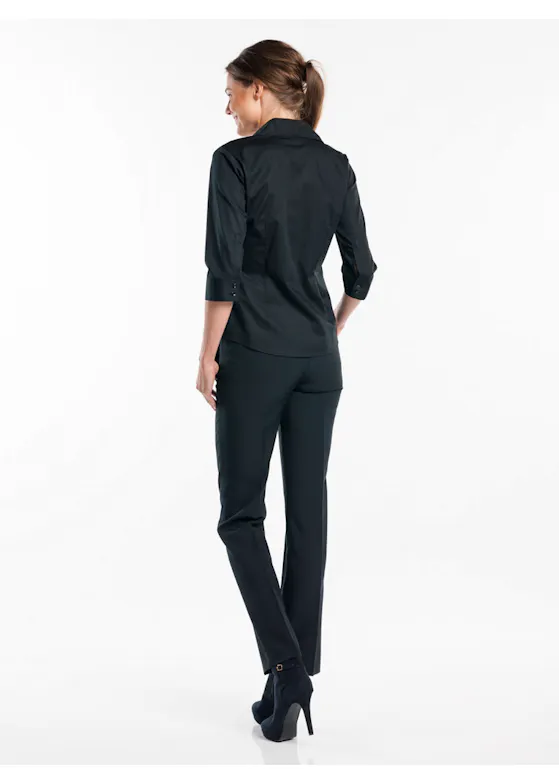 Chaud Devant 611 3/4 Sleeve Blouse Stretch Dames Serve Elegance