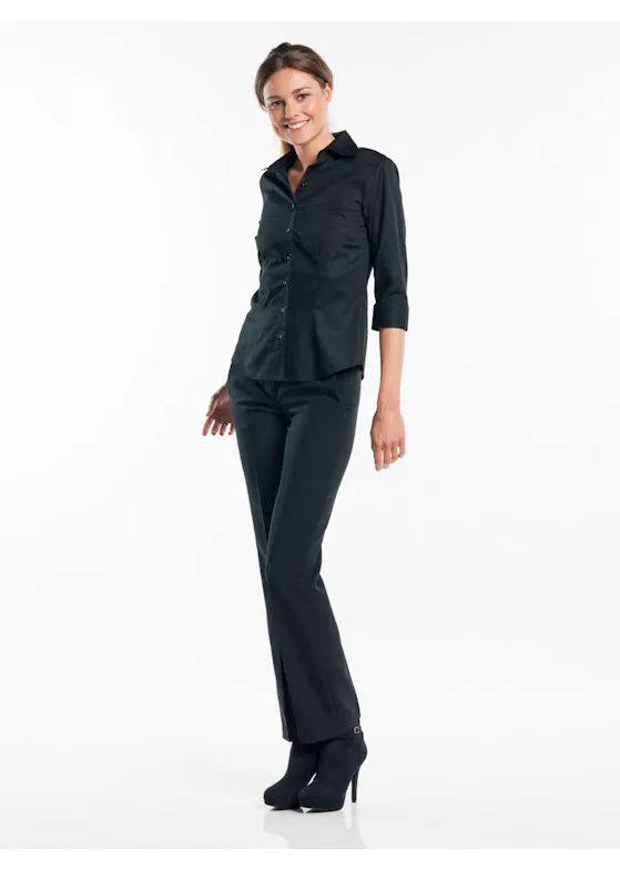 Chaud Devant 611 3/4 Sleeve Blouse Stretch Dames Serve Elegance