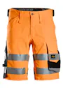 Snickers High-Vis Klasse 1 Stretch Korte Werkbroek 6136 miniatuur