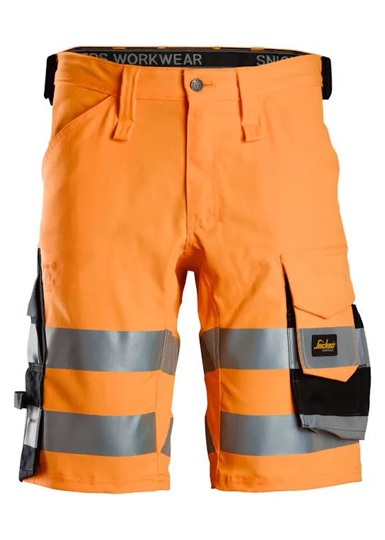 Snickers High-Vis Klasse 1 Stretch Korte Werkbroek 6136