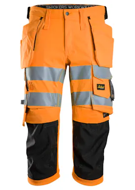 Snickers High-Vis Klasse 1 -/2 Stretch Pirate Broek met Holsterzakken 6138