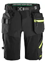 Snickers FlexiWork, Softshell Stretch Korte Werkbroek met Holsterzakken 6140 miniatuur