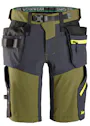 Snickers FlexiWork, Softshell Stretch Korte Werkbroek met Holsterzakken 6140 miniatuur