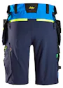 Snickers FlexiWork, Softshell Stretch Korte Werkbroek met Holsterzakken 6140 miniatuur