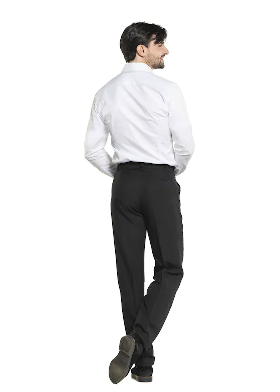 Chaud Devant Heren Wit Stretch Overhemd
