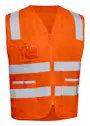 Bisley EV0340T Vest Taped Hi Vis Zip Reflecterend Regular Fit miniatuur